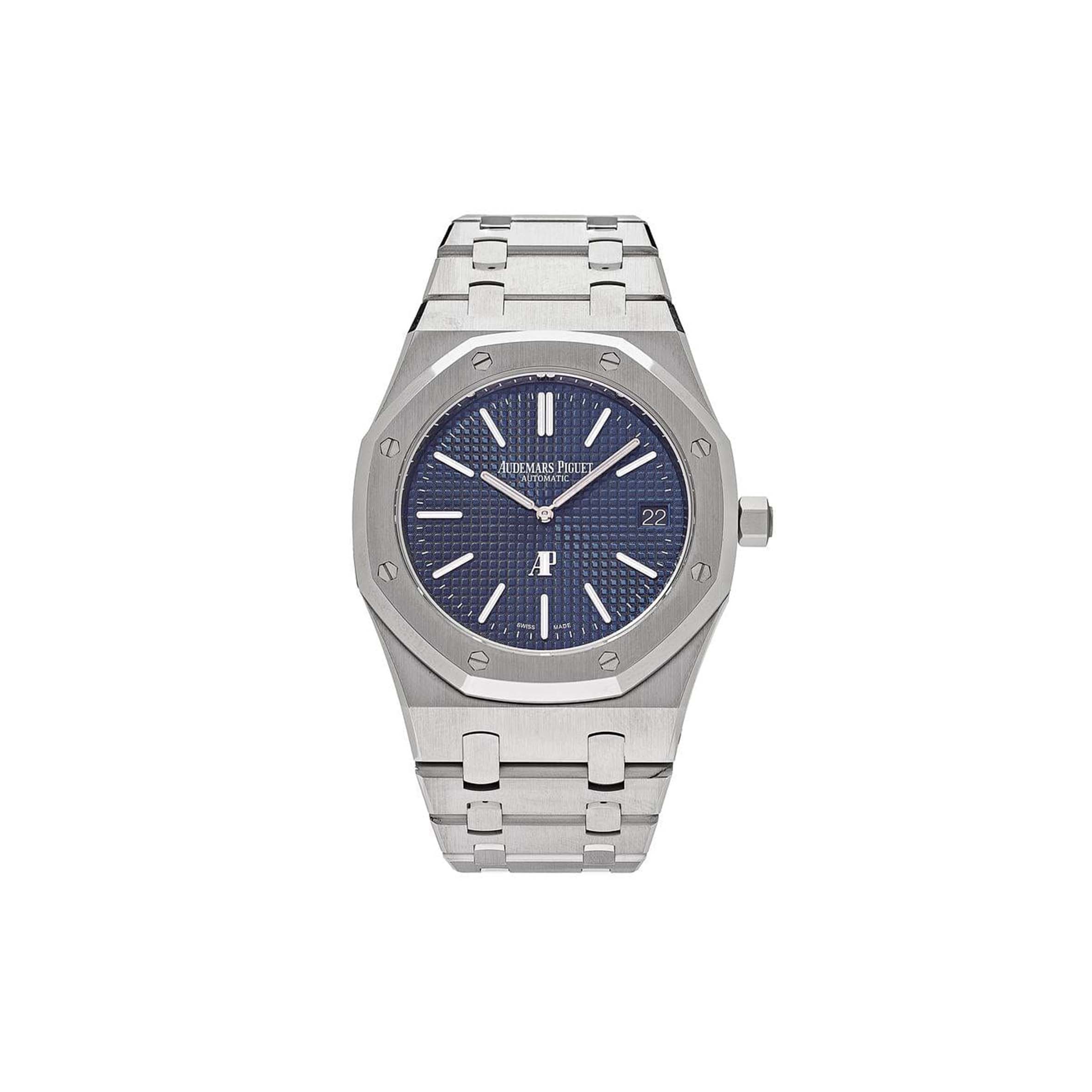 AUDEMARS PIGUET ROYAL OAK 'JUMBO' AUTO STEEL 39MM WATCH 15202ST.OO.1240ST.01